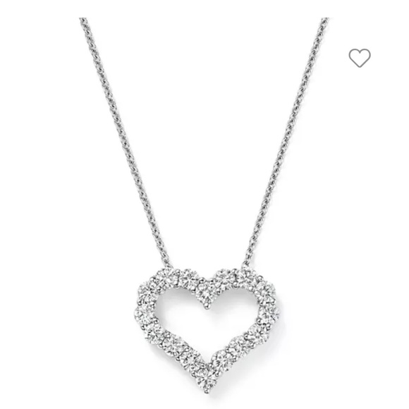 Tiffany & Co. Jewelry - TIFFANY & CO- Diamond Heart Pendant Necklace